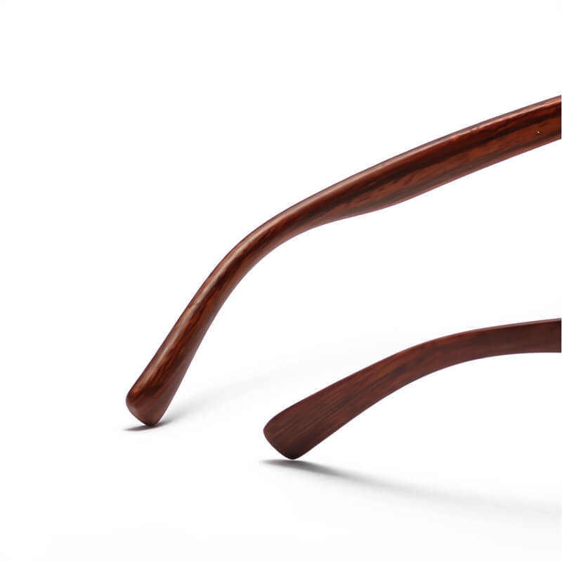 Wood-frame tinted sunglasses for men | Solvik
