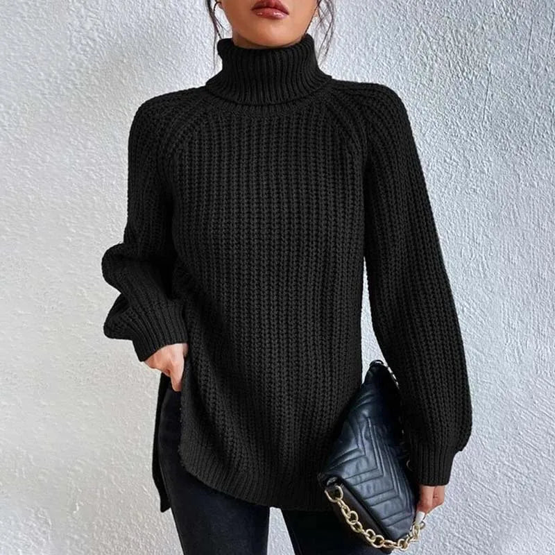 Genevieve | Women's Knitted Turtleneck Sweater