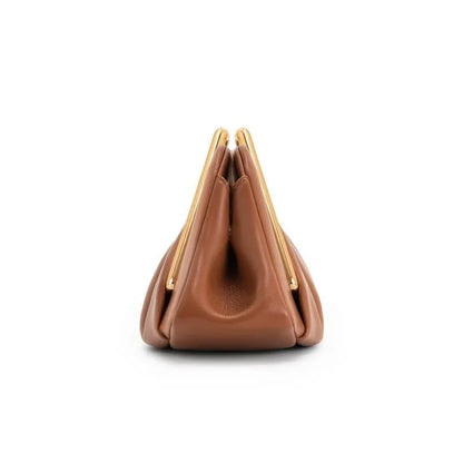 Sadie | Women's Origami Fold Clutch Bag with Gold Handle