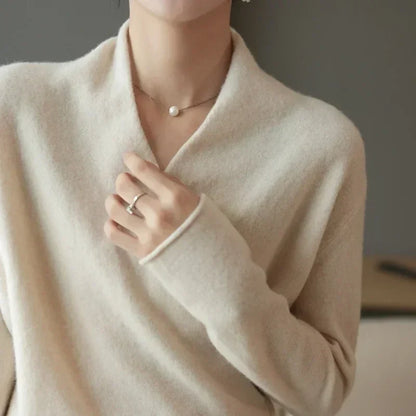 Soft cashmere crewneck sweater for women | Novelle