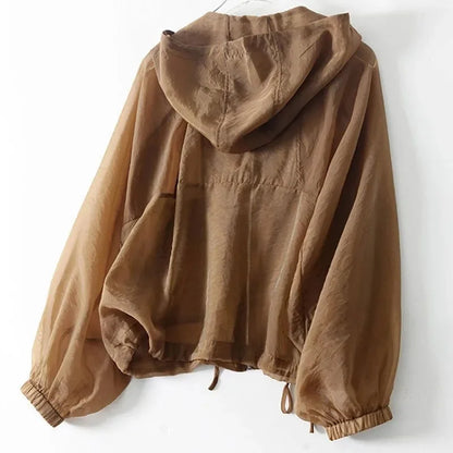Lightweight breathable summer sunscreen hoodie for women | Juniper