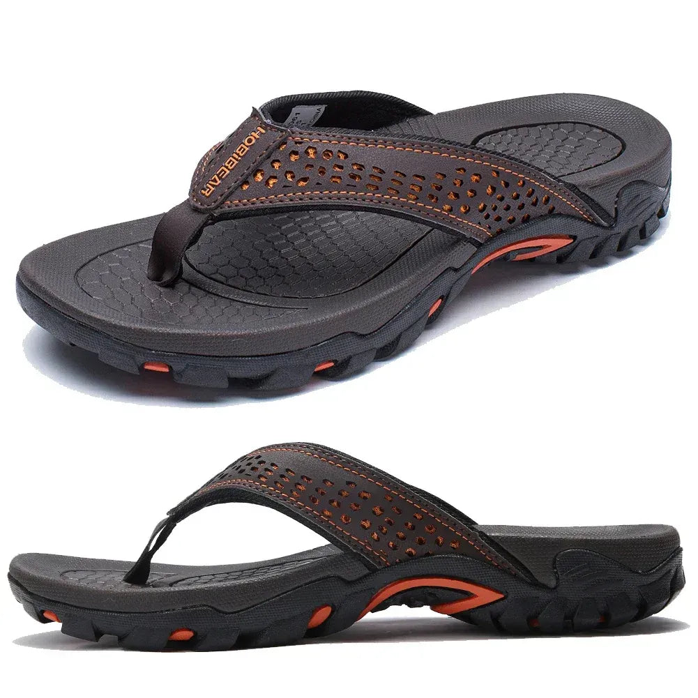 Men's supportive athletic flip flops with arch support | WaveStride