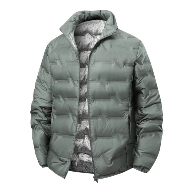 Quilted high collar winter jacket for men | Arcton