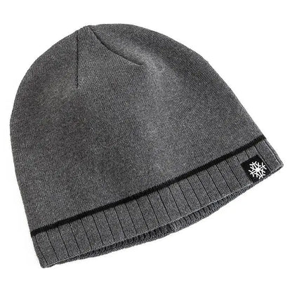 Warm knitted winter beanie for men