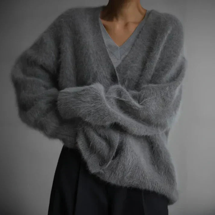 Women’s elegant loose-fit cashmere cardigan | Ella