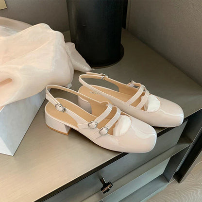 Classic orthopaedic everyday leather flats for women | Nancy