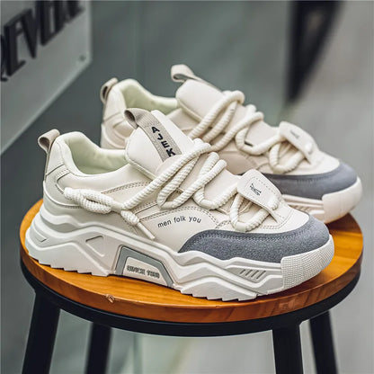 Classic leather low-top everyday trainers for men | Matteo