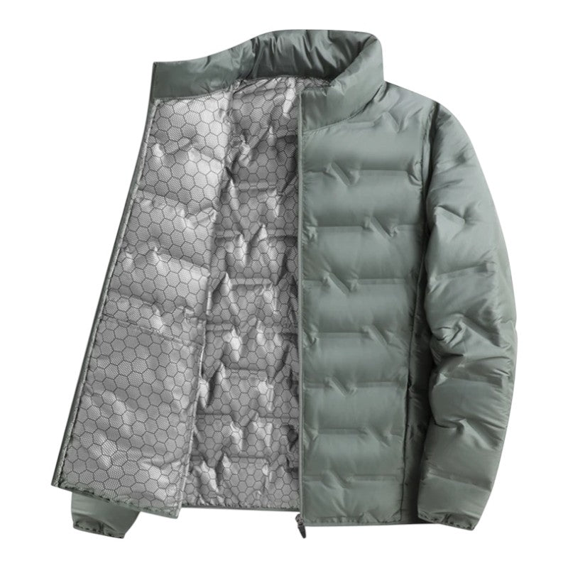 Quilted high collar winter jacket for men | Arcton