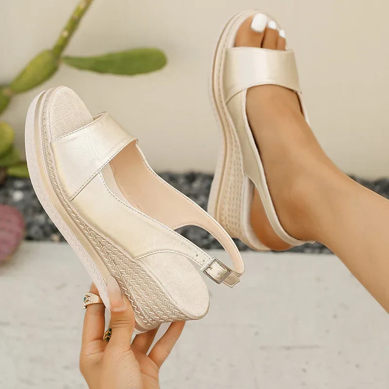 Darcy | Women's Wedge Slingback Sandals with Cushioned Insole