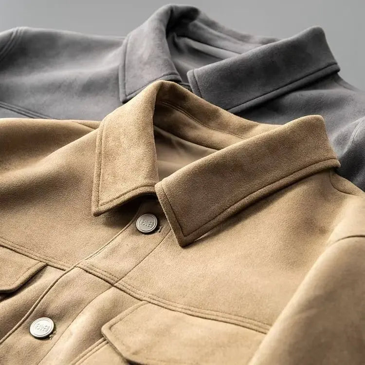 Classic suede everyday casual jacket for men | St. Clair