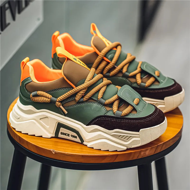 Classic leather low-top everyday trainers for men | Matteo