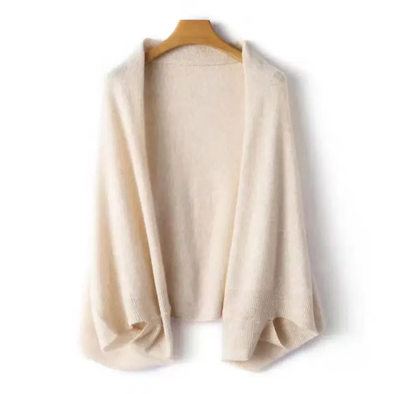 Elegant draped shawl cape for women | Seliora