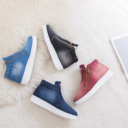 Leighton | Women's Fleece Lined Ankle Boots with Side Zip