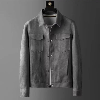 Classic suede everyday casual jacket for men | St. Clair