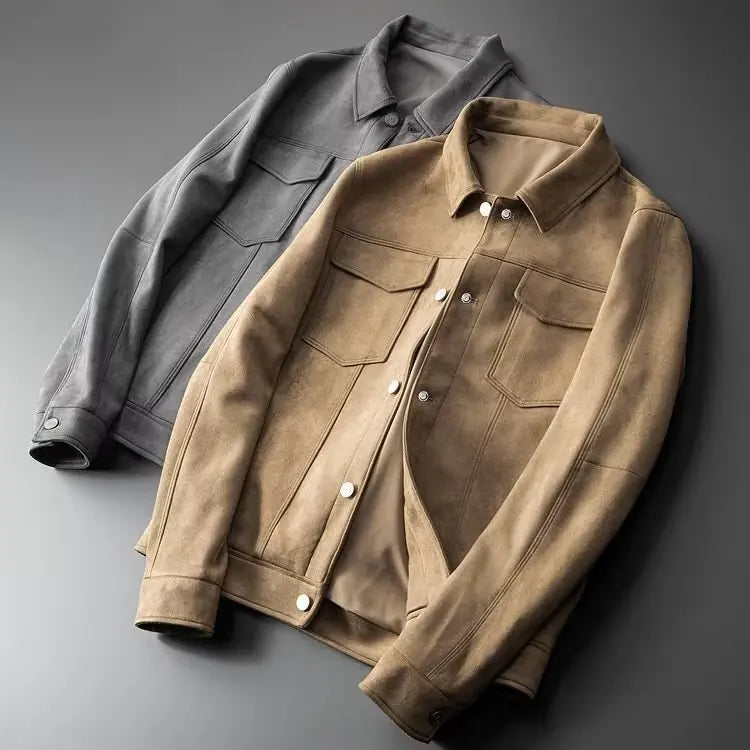 Classic suede everyday casual jacket for men | St. Clair