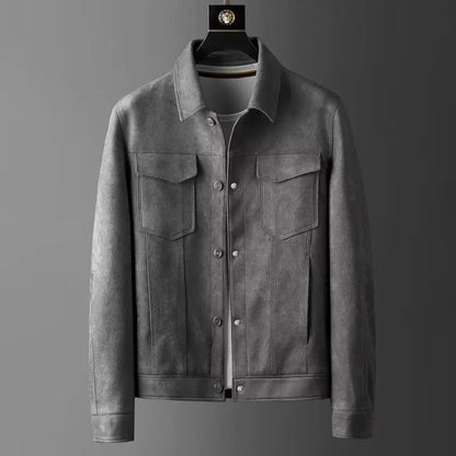 Classic suede everyday casual jacket for men | St. Clair