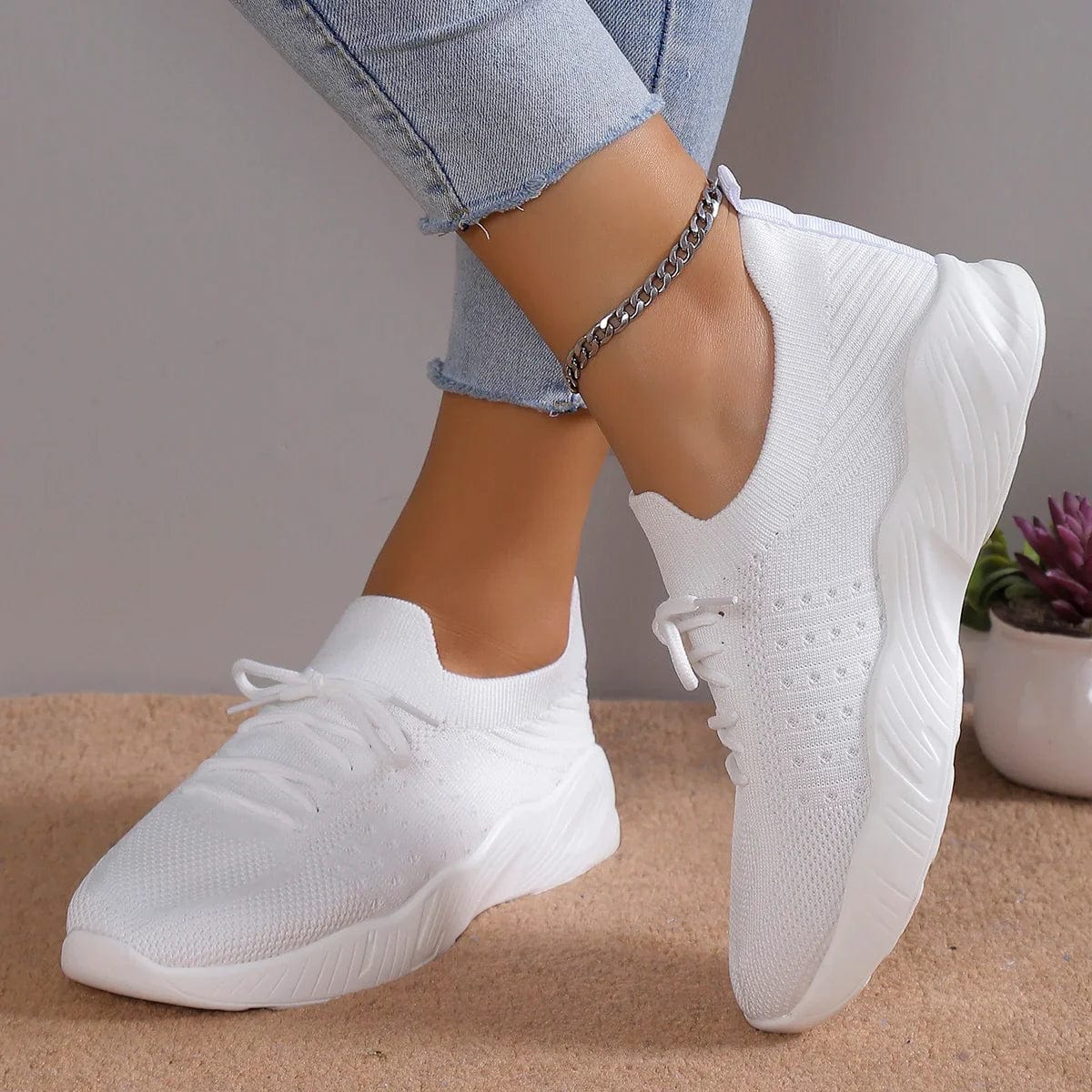 Almira | Women's Breathable Knit Orthopedic Walking Shoes