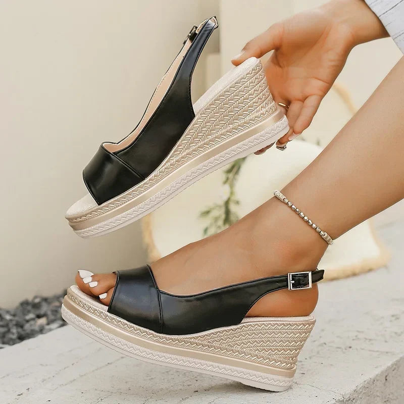 Darcy | Women's Wedge Slingback Sandals with Cushioned Insole