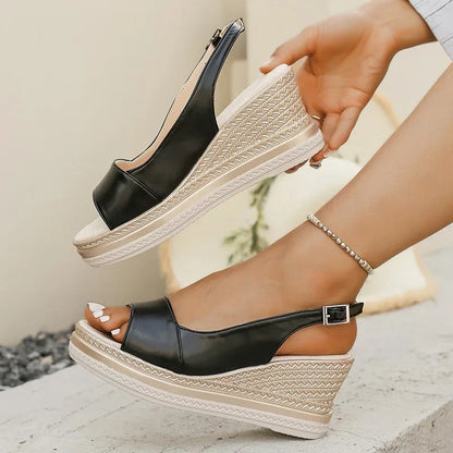Darcy | Women's Wedge Slingback Sandals with Cushioned Insole