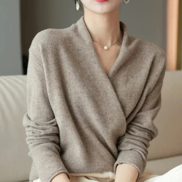Soft cashmere crewneck sweater for women | Novelle