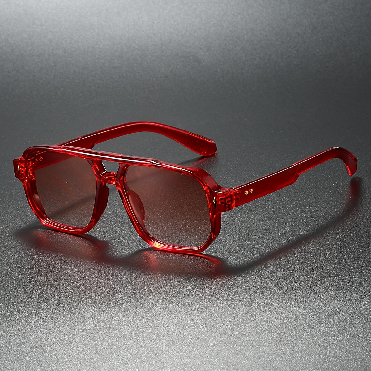 Angular aviator sunglasses with double bridge for men | Zephyr