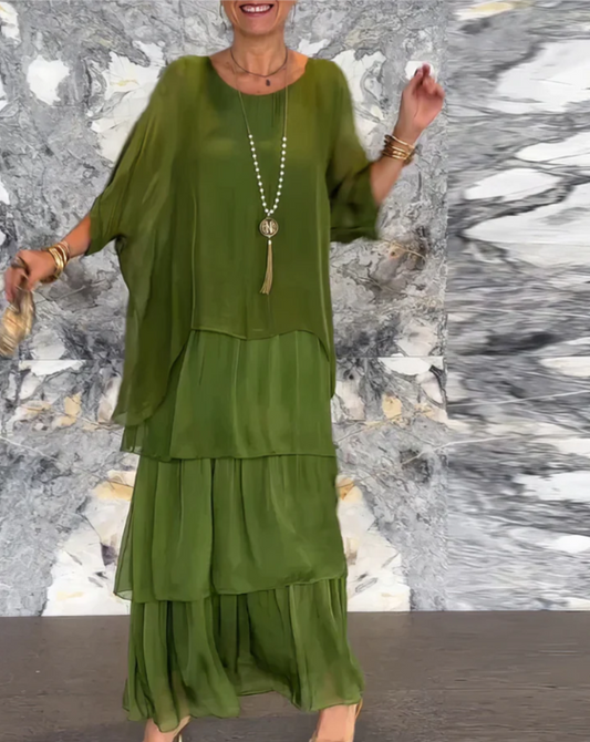 Flowing Elegant Maxi Dress for Women | Selene