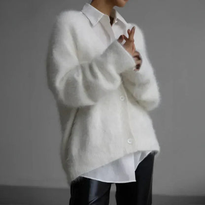 Women’s elegant loose-fit cashmere cardigan | Ella