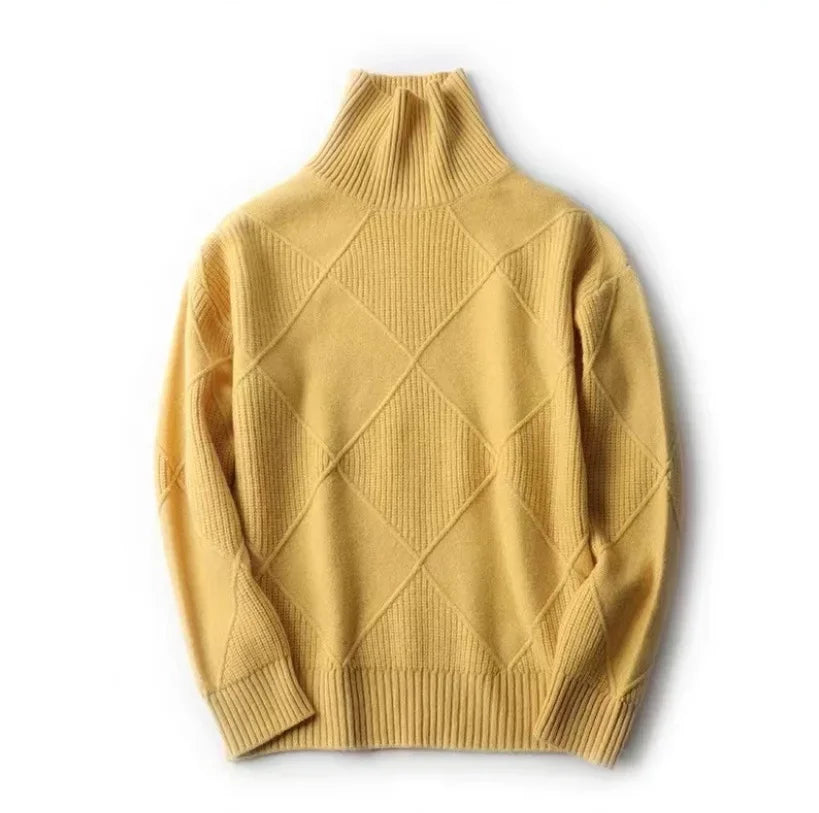 Allegra Diamond Knit Cashmere Sweater for Women | Celestine