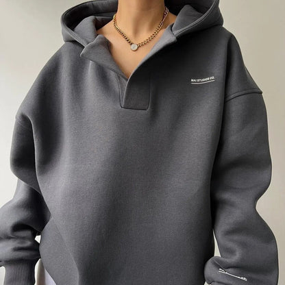 Marguerite | Women's Oversized Crossover Hood Hoodie