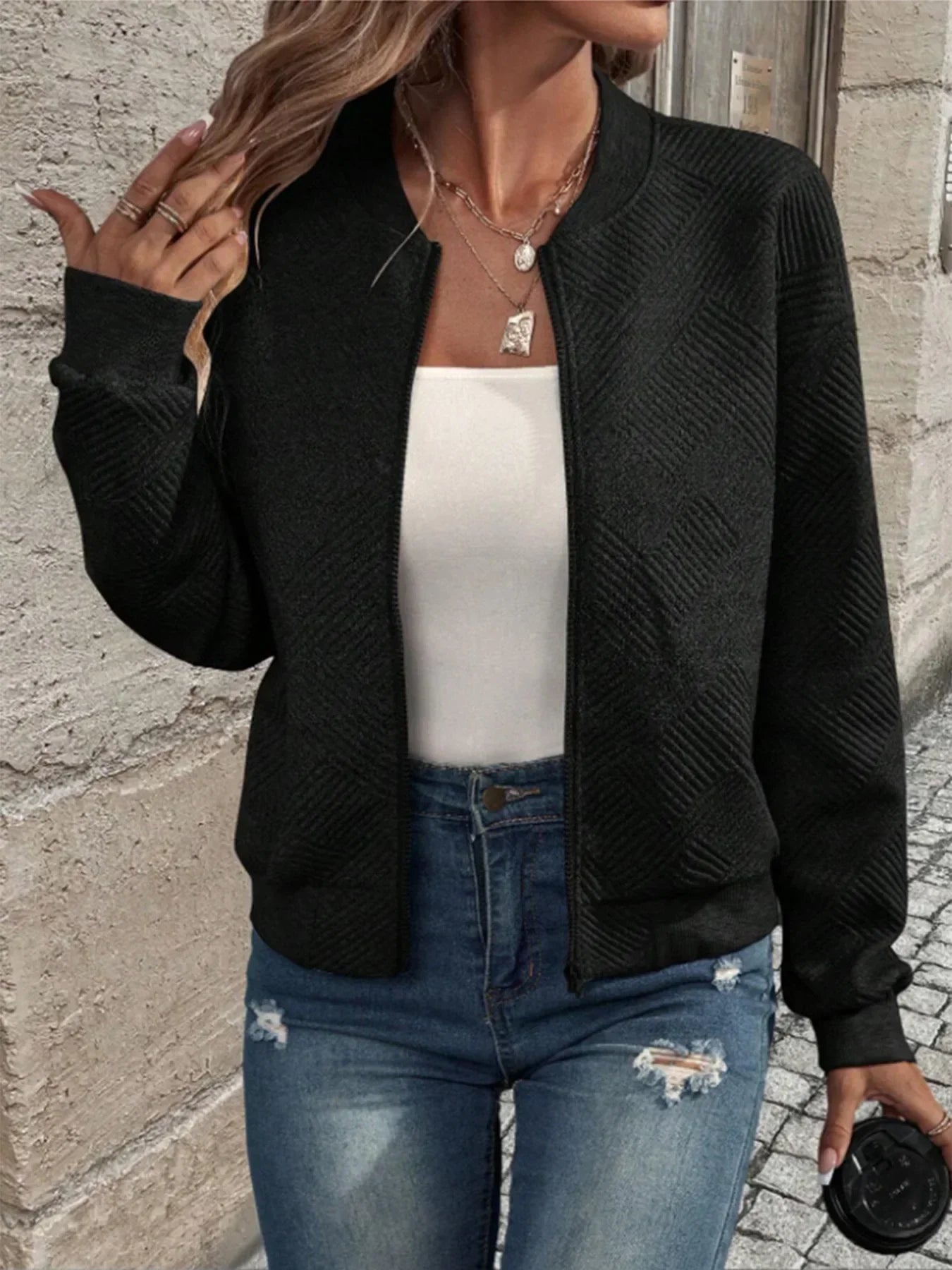 Long sleeve knitted luxury cardigan for women | Marika
