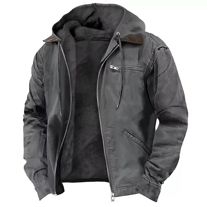 Classic hooded winter utility jacket for men | Mason