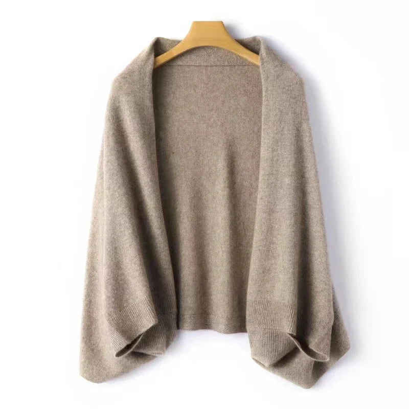 Elegant draped shawl cape for women | Seliora