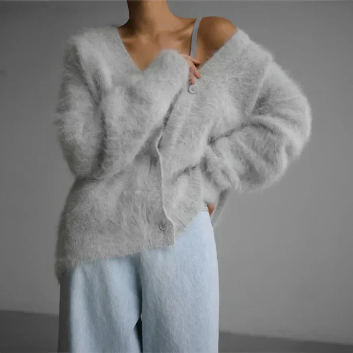 Women’s elegant loose-fit cashmere cardigan | Ella
