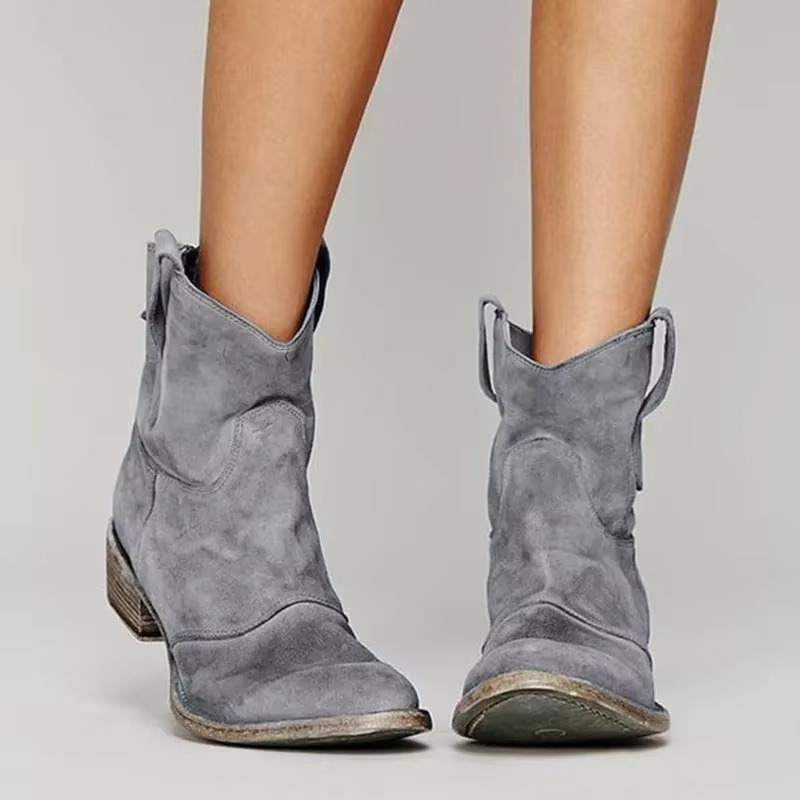 Classic pointed toe western ankle boots for women | Sierra