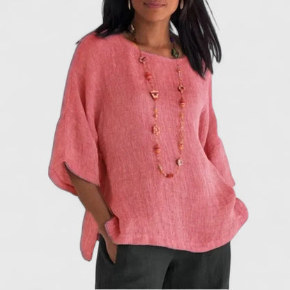 Hattie | Women's Oversized Three Quarter Sleeve Blouse
