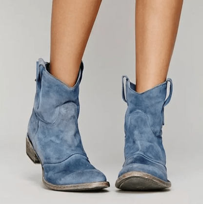 Classic suede orthopaedic ankle boots for women | Charlotte