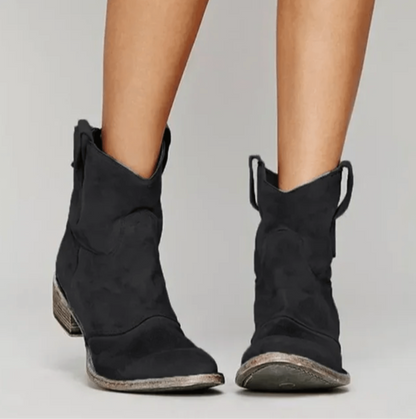 Classic suede orthopaedic ankle boots for women | Charlotte