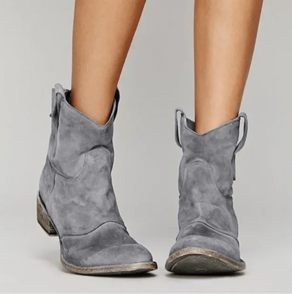 Classic suede orthopaedic ankle boots for women | Charlotte