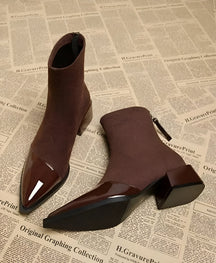 Refined ankle boots with block heel and modern accents for women | Selene