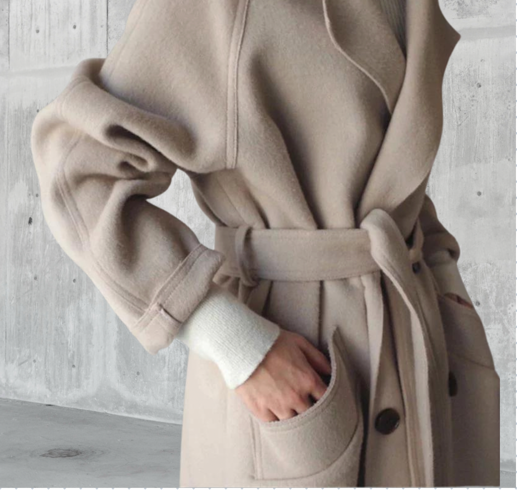 Long tailored winter coat with timeless elegance for women | Seraphine