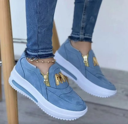 Marivelle | Women's Breathable Mesh Elevated Arch Sneakers