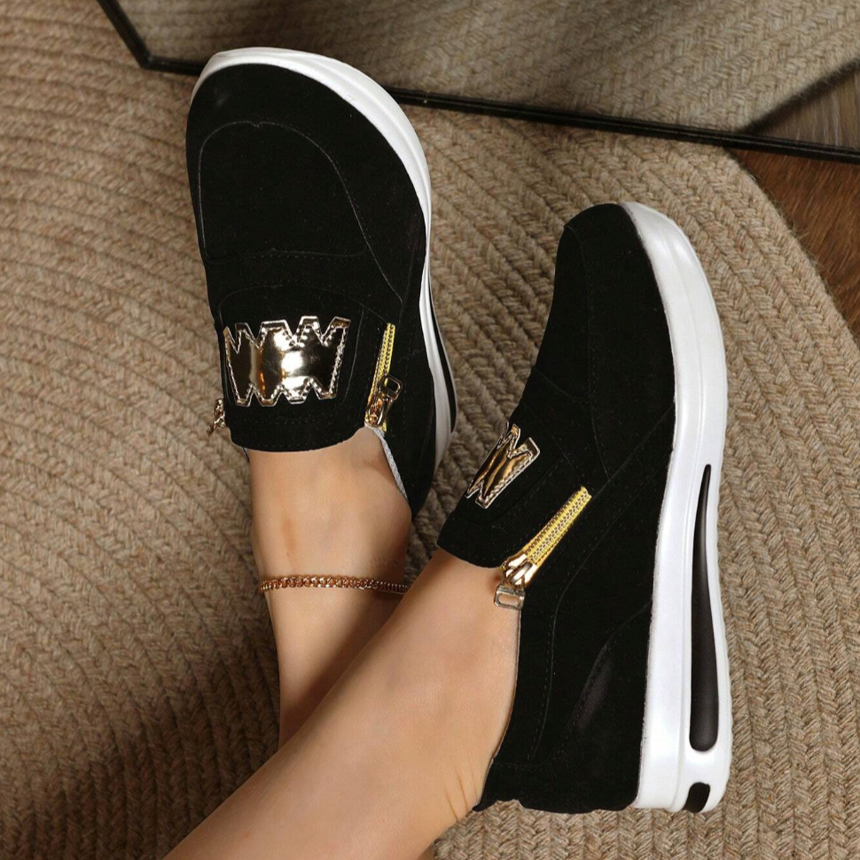 Marivelle | Women's Breathable Mesh Elevated Arch Sneakers