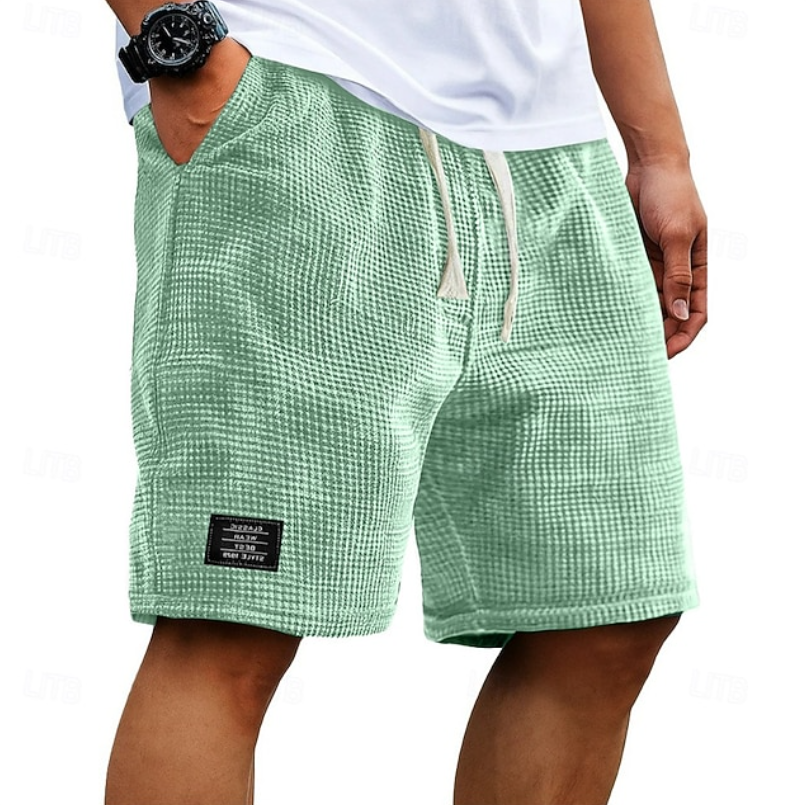 Alric | Men's Textured Casual Drawstring Shorts