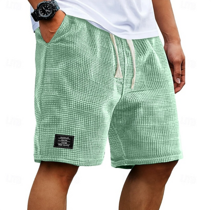 Alric | Men's Textured Casual Drawstring Shorts