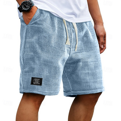 Alric | Men's Textured Casual Drawstring Shorts