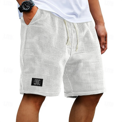 Alric | Men's Textured Casual Drawstring Shorts