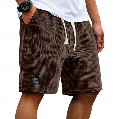 Alric | Men's Textured Casual Drawstring Shorts