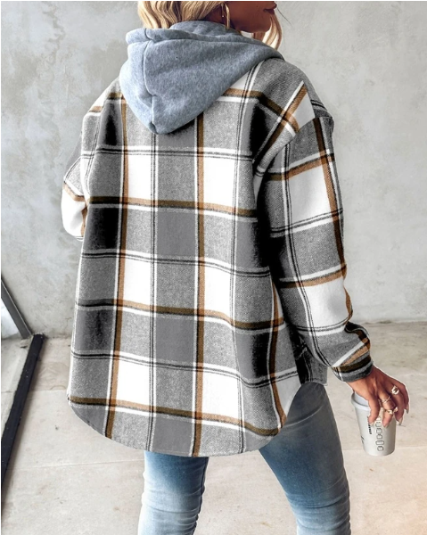 Josephine | Women's Print Drawstring Hooded Sweatshirt
