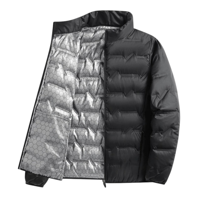 Quilted high collar winter jacket for men | Arcton