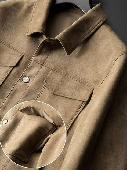Classic suede everyday casual jacket for men | St. Clair